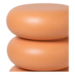 Bijzettafel pop-art bubbles - peach - ø40x50 cm