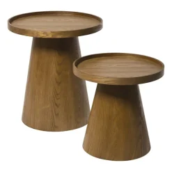 Bijzettafel Rondo groot - bruin - ø45x50 cm