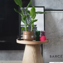 Bijzettafel Rondo klein - naturel - ø38.8x38 cm