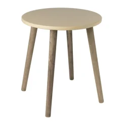 Bijzettafel Salvador - beige/bruin - ø36x41 cm