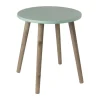 Bijzettafel Salvador - groen/bruin - ø36x41 cm