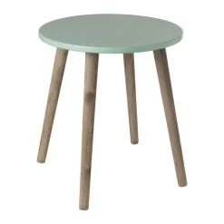Bijzettafel Salvador - groen/bruin - ø36x41 cm