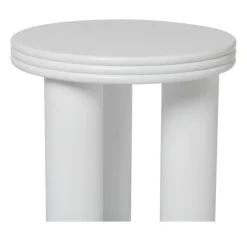 Bijzettafel Stockholm - wit - ø40x45 cm