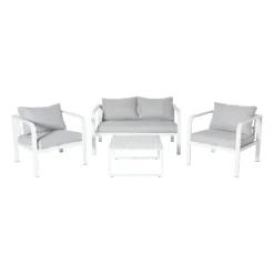 Bijzettafel Tenerife - wit - ø64x35 cm