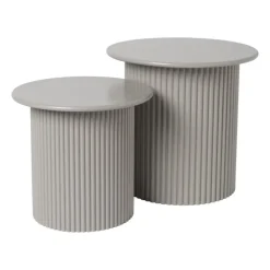 Bijzettafels Oslo - grijs - set van 2