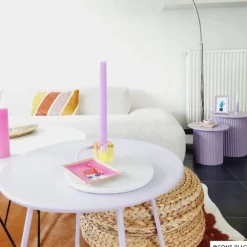 Bijzettafels Oslo - lila - set van 2