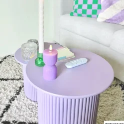 Bijzettafels Oslo - lila - set van 2