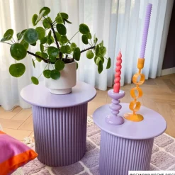 Bijzettafels Oslo - lila - set van 2