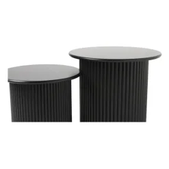 Bijzettafels Oslo - zwart - set van 2