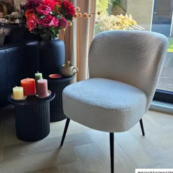 Bijzettafels Oslo - zwart - set van 2