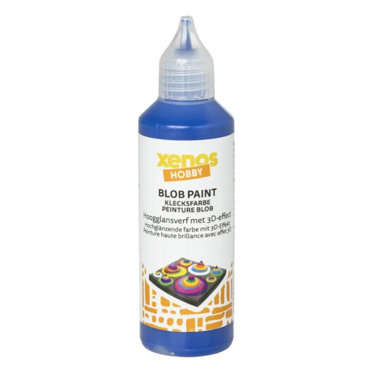 Blob verf - blauw - 80 ml
