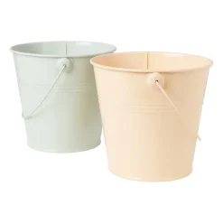 Bloempot met hengsel - peach - ø13x11.9 cm