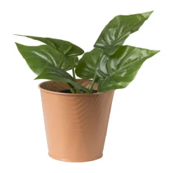 Bloempot patroon maat S - ø12x13 cm - oranje