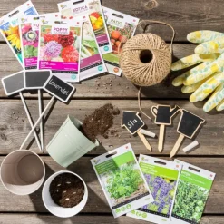 Bloempotje ijzer - groen - 10x7x9.5 cm