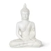 Boeddha beeld - wit - 27 cm