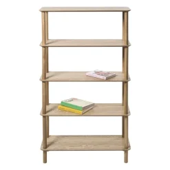 Boekenkast Scandi - naturel - 140x80x30 cm