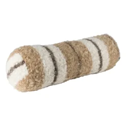 Bolster kussen ruit - bruin - ø15x42 cm