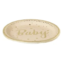 Bord baby - goudkleurig - set van 8