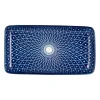 Bord blue print - diamonds - 20x11 cm