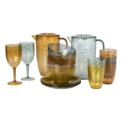 Bord dots - licht oranje - ø20 cm