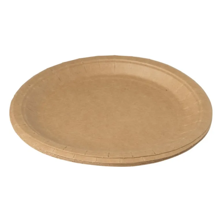 Bord kraftpapier - 10 stuks - 18,5 cm