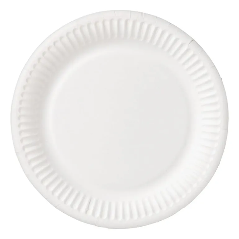 Bord wit - set van 8 - ø18 cm