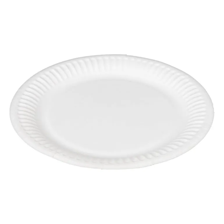 Bord wit - set van 8 - ø18 cm