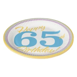 Borden 65 jaar - 8 stuks