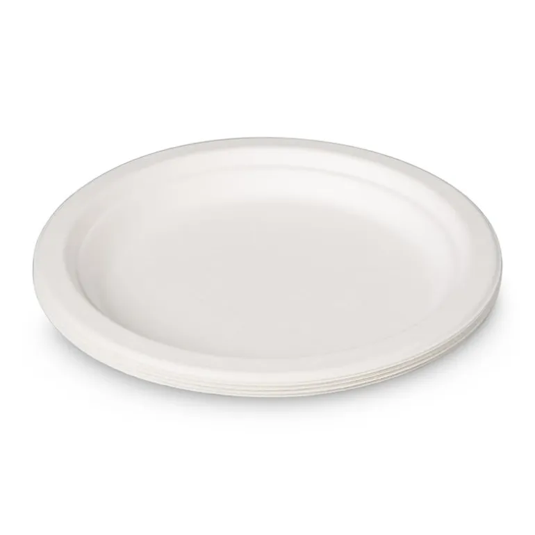 Borden bagasse - set van 8 - ø18 cm