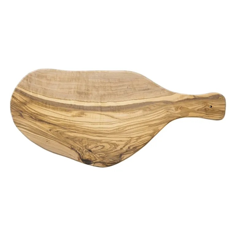 Borrelplank olijfhout groot - bruin - 41x17 cm