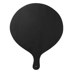 Borrelplank rond - zwart - 40x50x2 cm