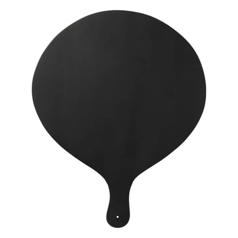 Borrelplank rond - zwart - 40x50x2 cm