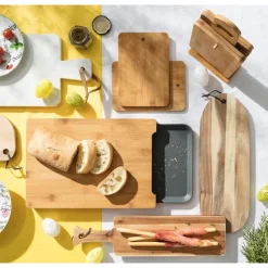 Borrelplankje Acacia ovaal - 42x15 cm