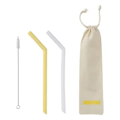 Bubble tea rietjes - ø1.2x25.5 cm - set van 2