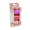 Cadeaulinten mix - rood/roze/wit - set van 3