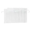 Cadeauzakjes organza - wit - 5 stuks