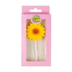 Caketopper bloem - geel