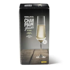 Champagne glazen kristal - 200 ml - set van 4