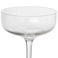 Champagnecoupe ribbel - glas - 200 ml