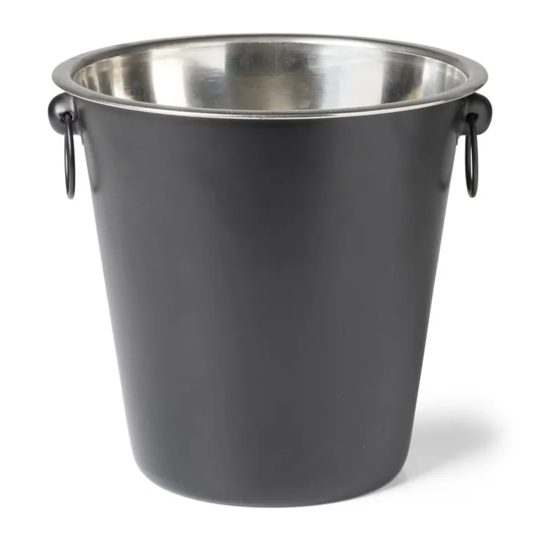 Champagnekoeler - mat zwart - ⌀ 22x20 cm