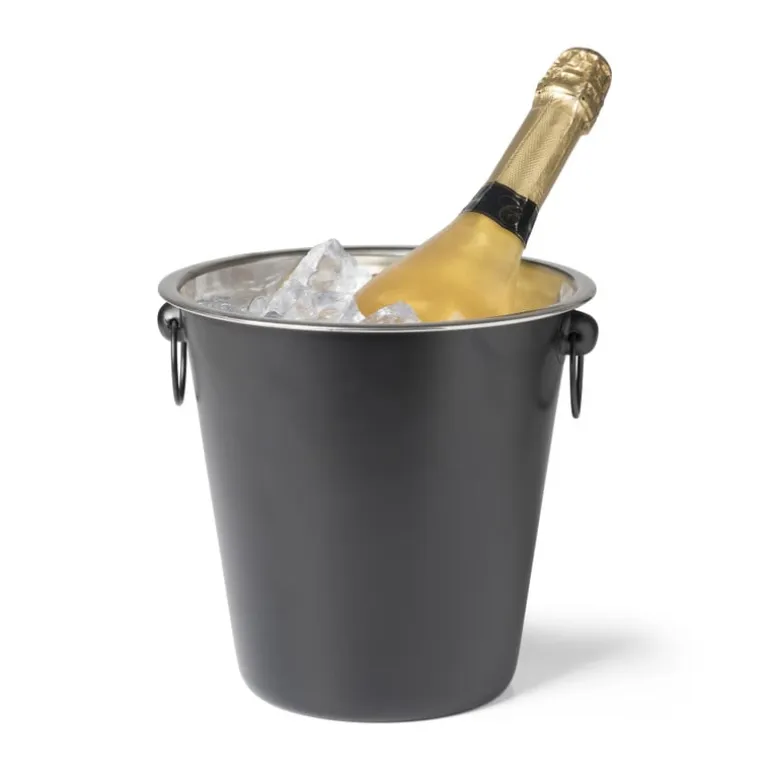 Champagnekoeler - mat zwart - ⌀ 22x20 cm