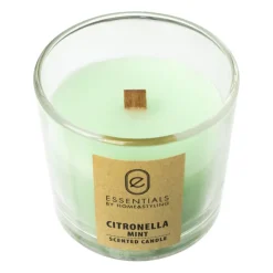 Citronella kaars in glas - diverse varianten - ø8x7.5 cm