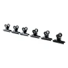 Clips voor wandrek - zwart - set van 6