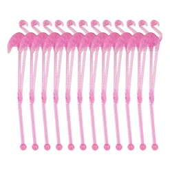 Cocktail roerstaafjes - flamingo - set van 12