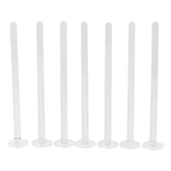 Cocktailstampers - transparant - set van 8