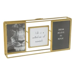 Collagelijst metaal - goudkleurig - 16.5x32x5 cm
