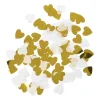 Confetti hartjes Goud/Wit