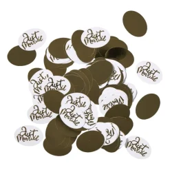 Confetti just married - goudkleurig - set van 100
