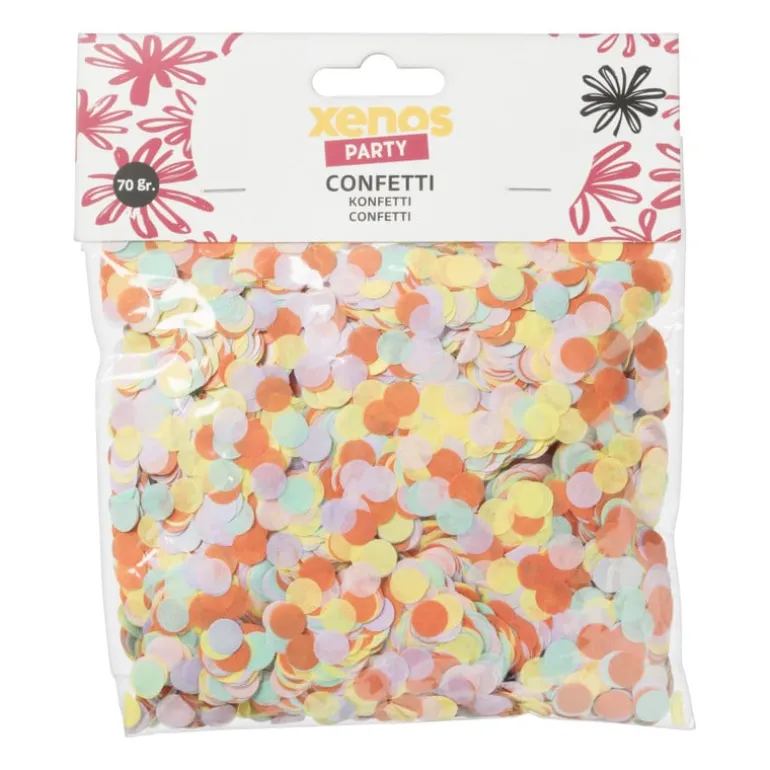 Confetti pastel - multikleur