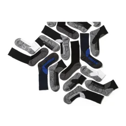 Coolmax enkelsokken - 43/46 - wit/grijs - 2 paar